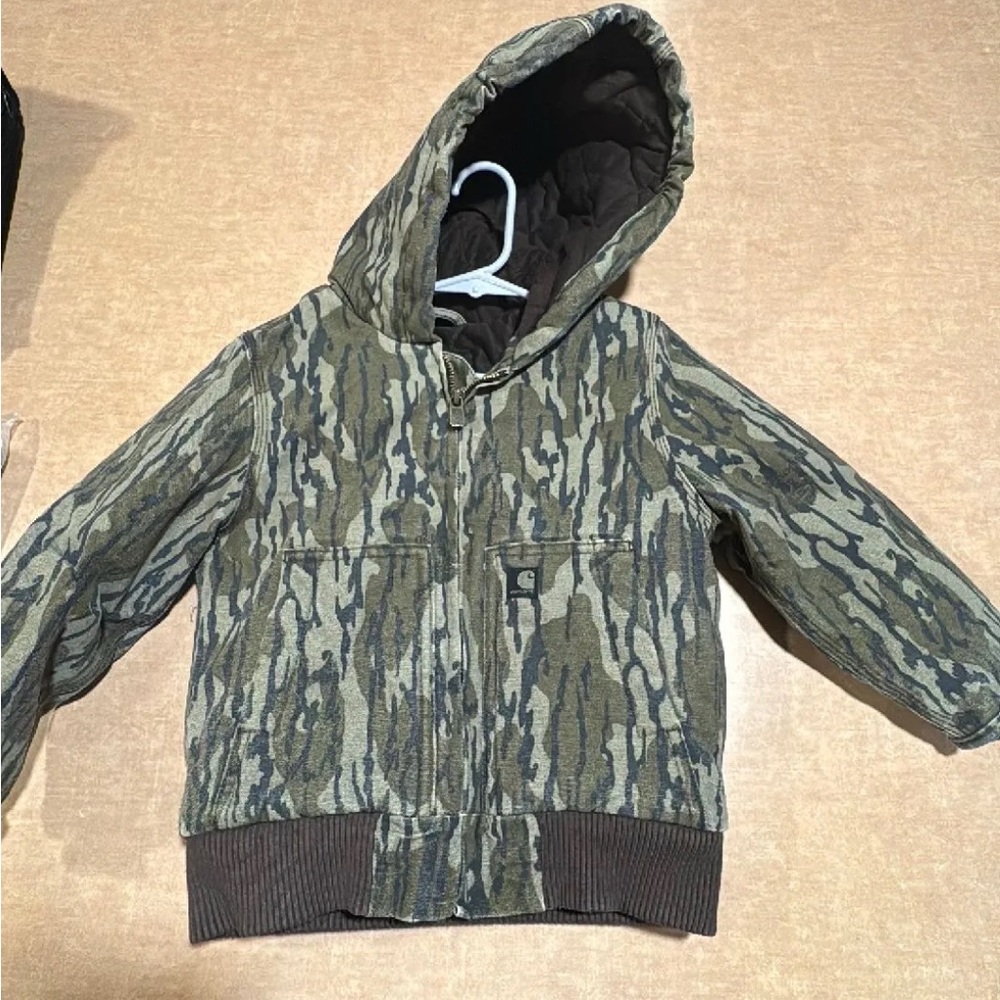 Carhartt Green Camouflage Hooded Jacket